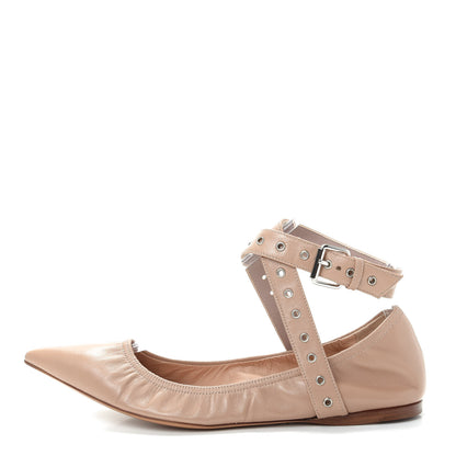 Valentino Garavani Nappa Love Latch Ballerina Flats 37 Poudre 1 of 11