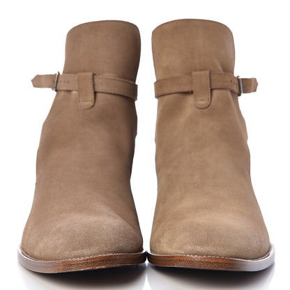 Saint Laurent Jodhpur Suede Mens Wyatt 30 Boots 42.5 New Sigaro 2 of 11