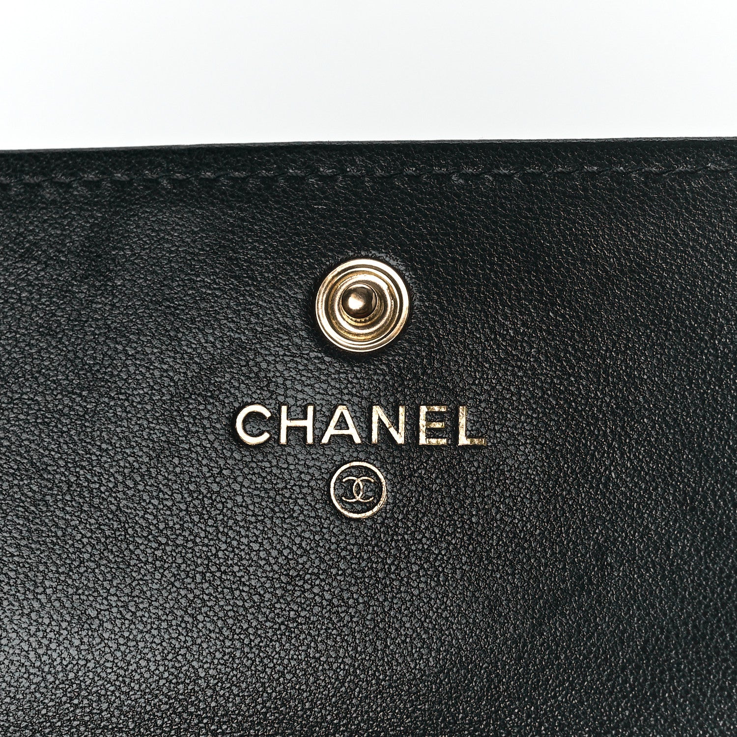 Chanel Lambskin Quilted Chanel 19 Flap Wallet Black 6 of 12