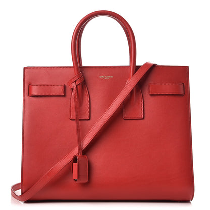 Saint Laurent Calfskin Small Sac De Jour Rouge Orient 1 of 9