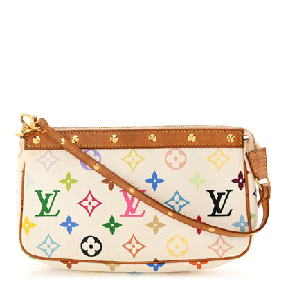 Louis Vuitton Monogram Multicolor Pochette Accessories White 1 of 9