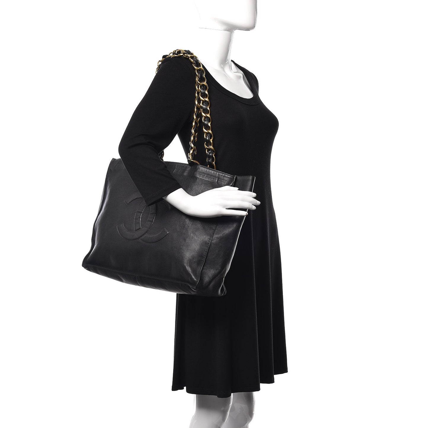 Lambskin CC Tote Black