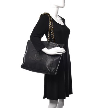 Chanel Lambskin CC Tote Black 2 of 10