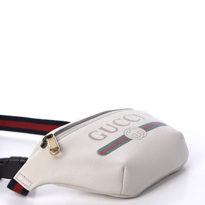 Gucci Grained Calfskin Small Logo Belt Bag White 4 of 11