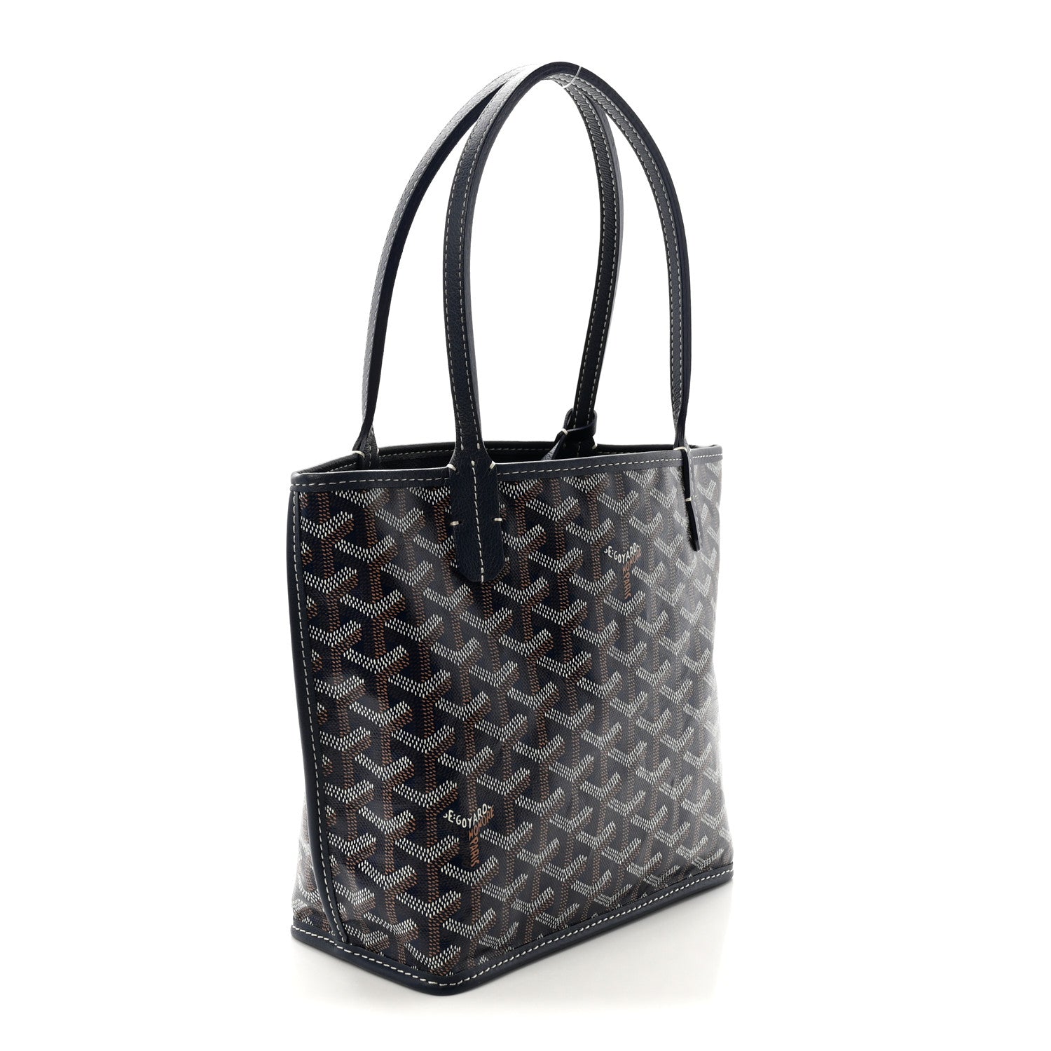 Goyard Goyardine Reversible Mini Anjou Navy 4 of 10