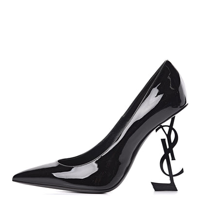Saint Laurent Patent Opyum 110 Pumps 38 Black 1 of 8