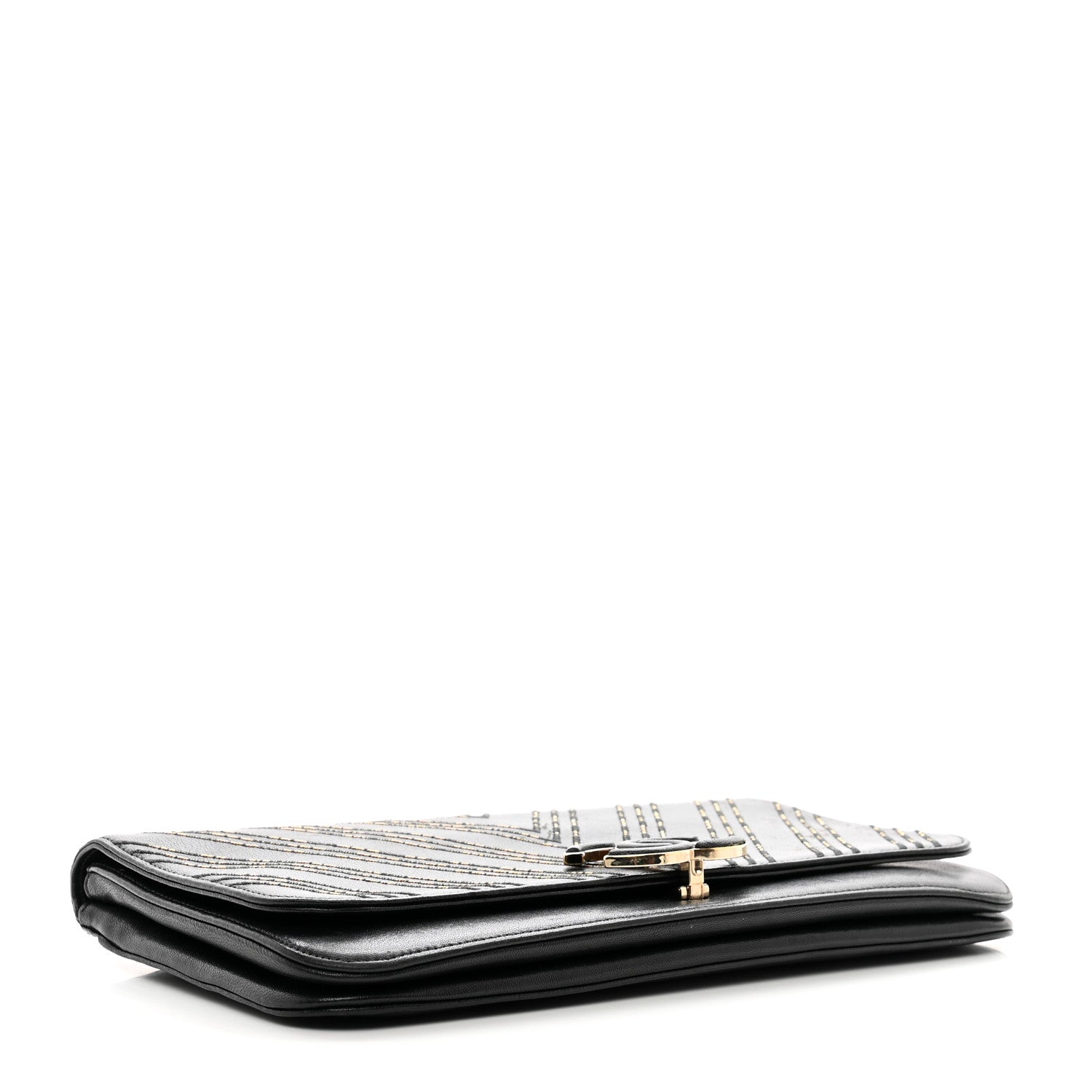 Chanel Sheepskin Chain CC Subtle Flap Black 4 of 11