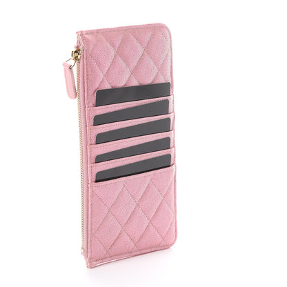 Chanel Iridescent Caviar Quilted Classic iPhone Pouch Rose Pink 2 of 6