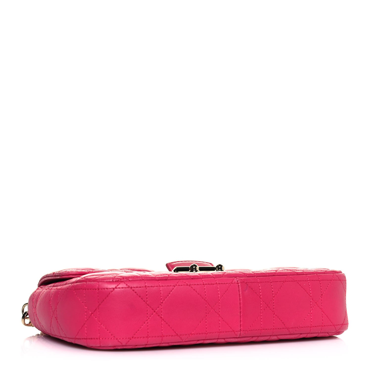 Christian Dior Lambskin Cannage Miss Dior Promenade Pouch Fuchsia 3 of 14