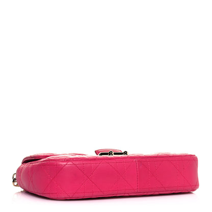 Christian Dior Lambskin Cannage Miss Dior Promenade Pouch Fuchsia 3 of 14