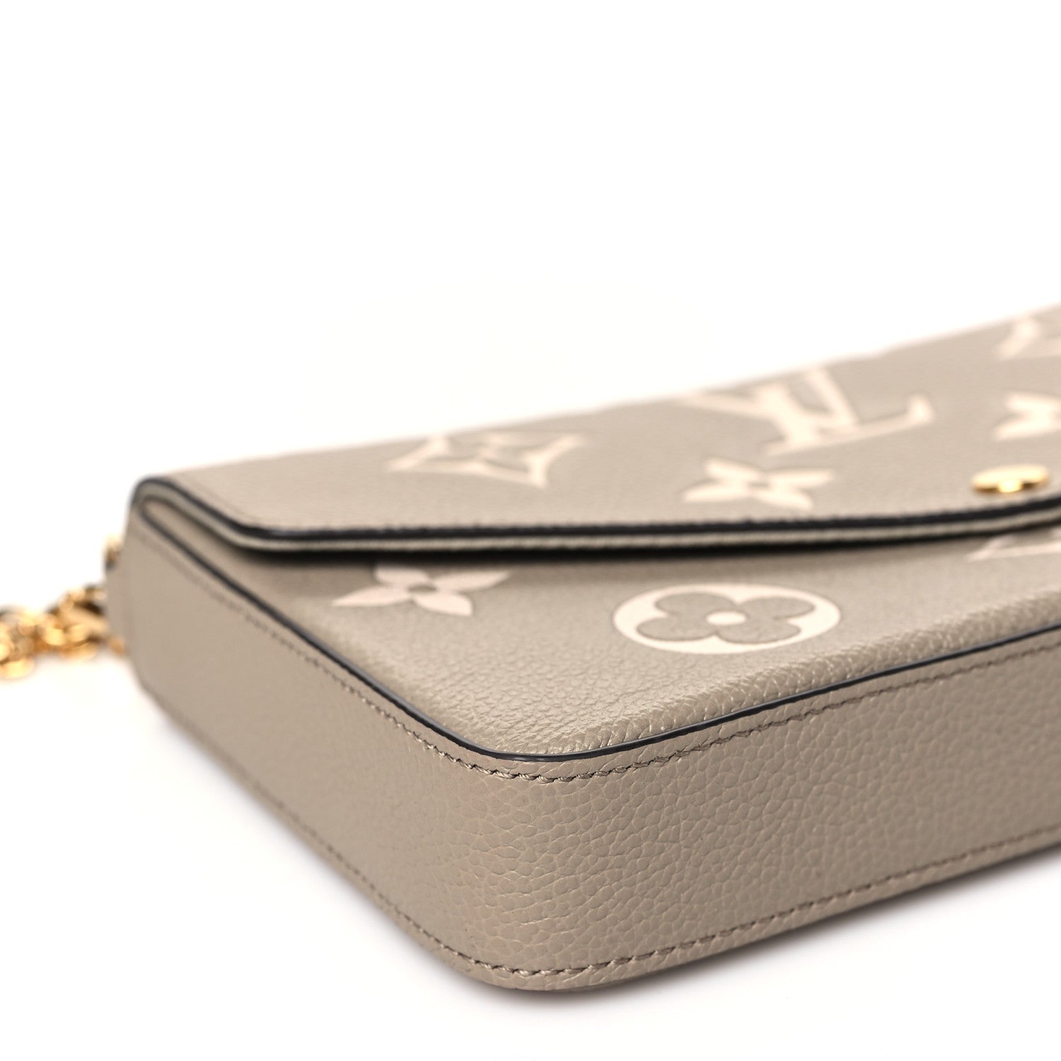 Louis Vuitton Empreinte Monogram Giant Felicie Pochette Tourterelle Creme 9 of 11