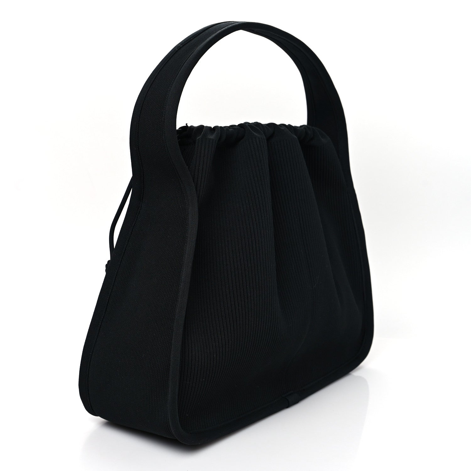 Alexander Wang Ribbed Knit Large Ryan Bag Black 2 of 7