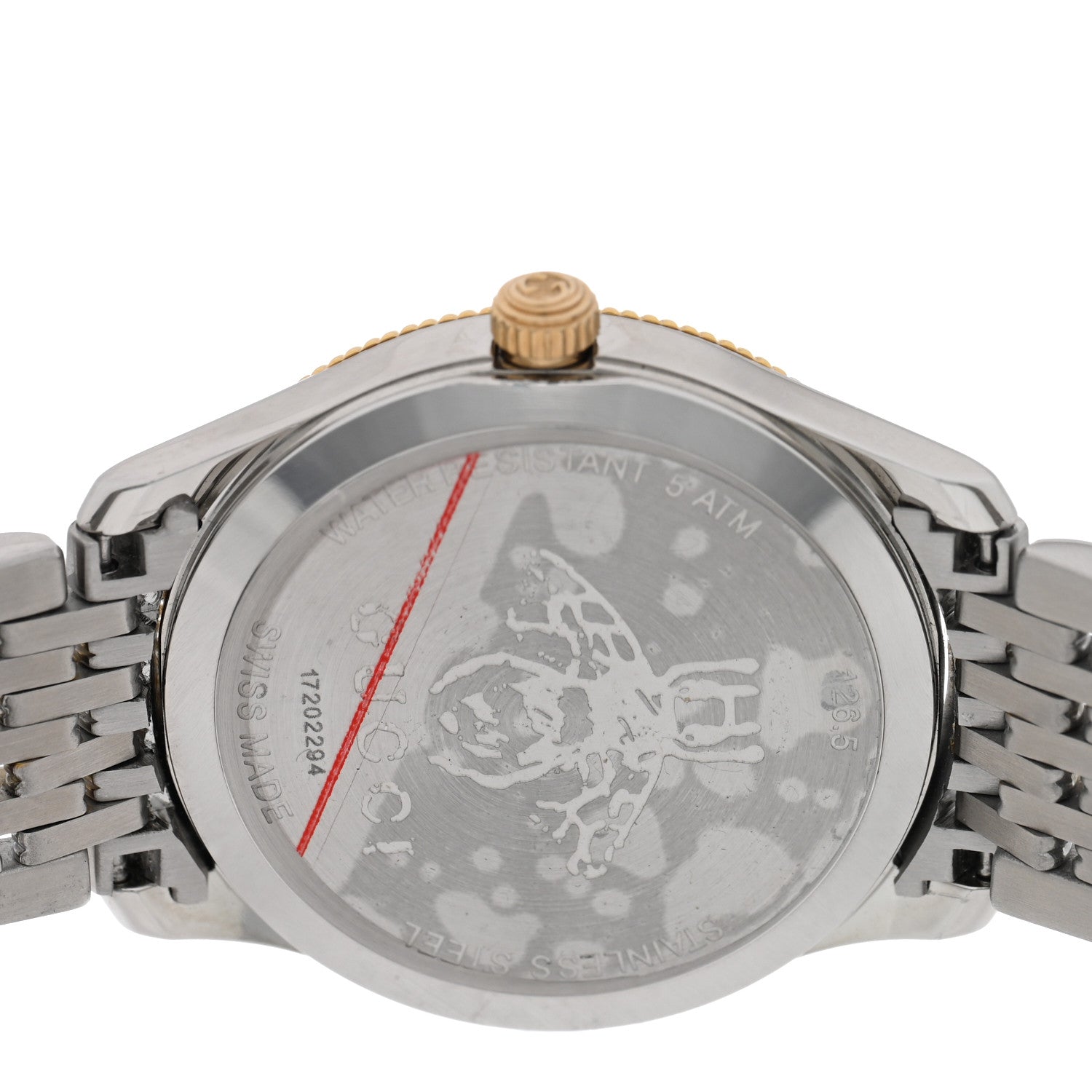 Gucci Stainless Steel 29mm G-Timeless Bee Quartz Watch Pink 4 of 5