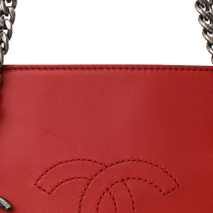 Chanel Lambskin Quilted Urban Delight Tote Red 8 of 12