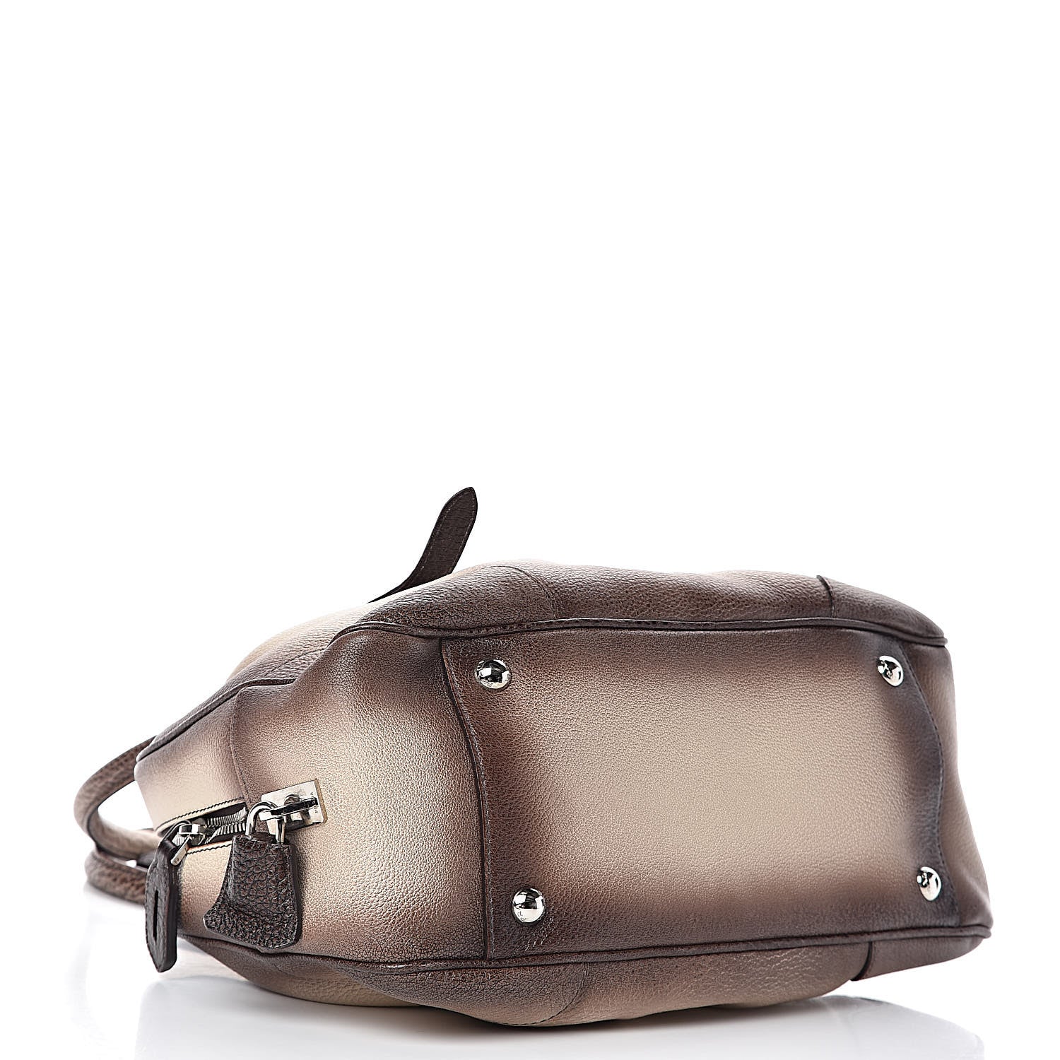 Prada Cervo Lux Bowler Bag Brown 4 of 16