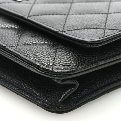 Chanel Caviar Quilted Wallet on Chain WOC Black 9 of 9