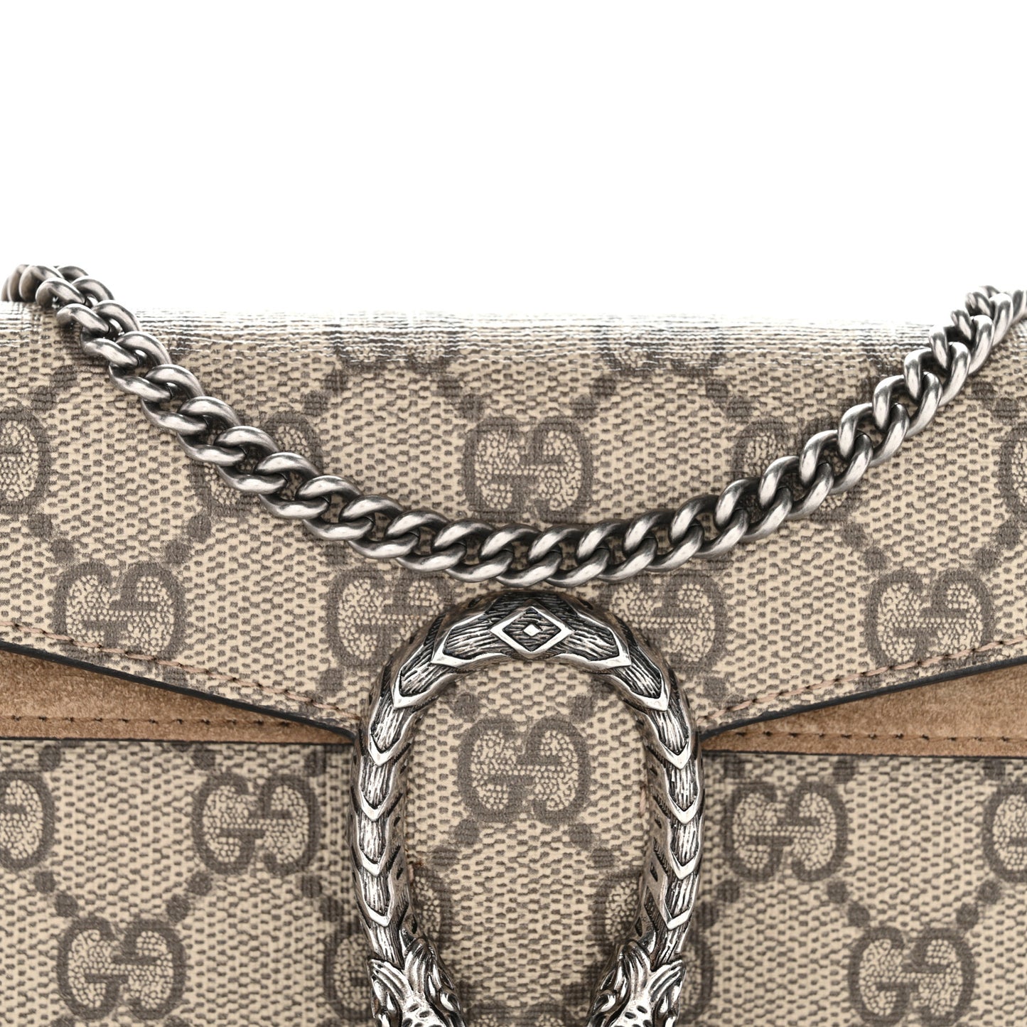 GG Supreme Monogram Super Mini Dionysus Shoulder Bag Taupe