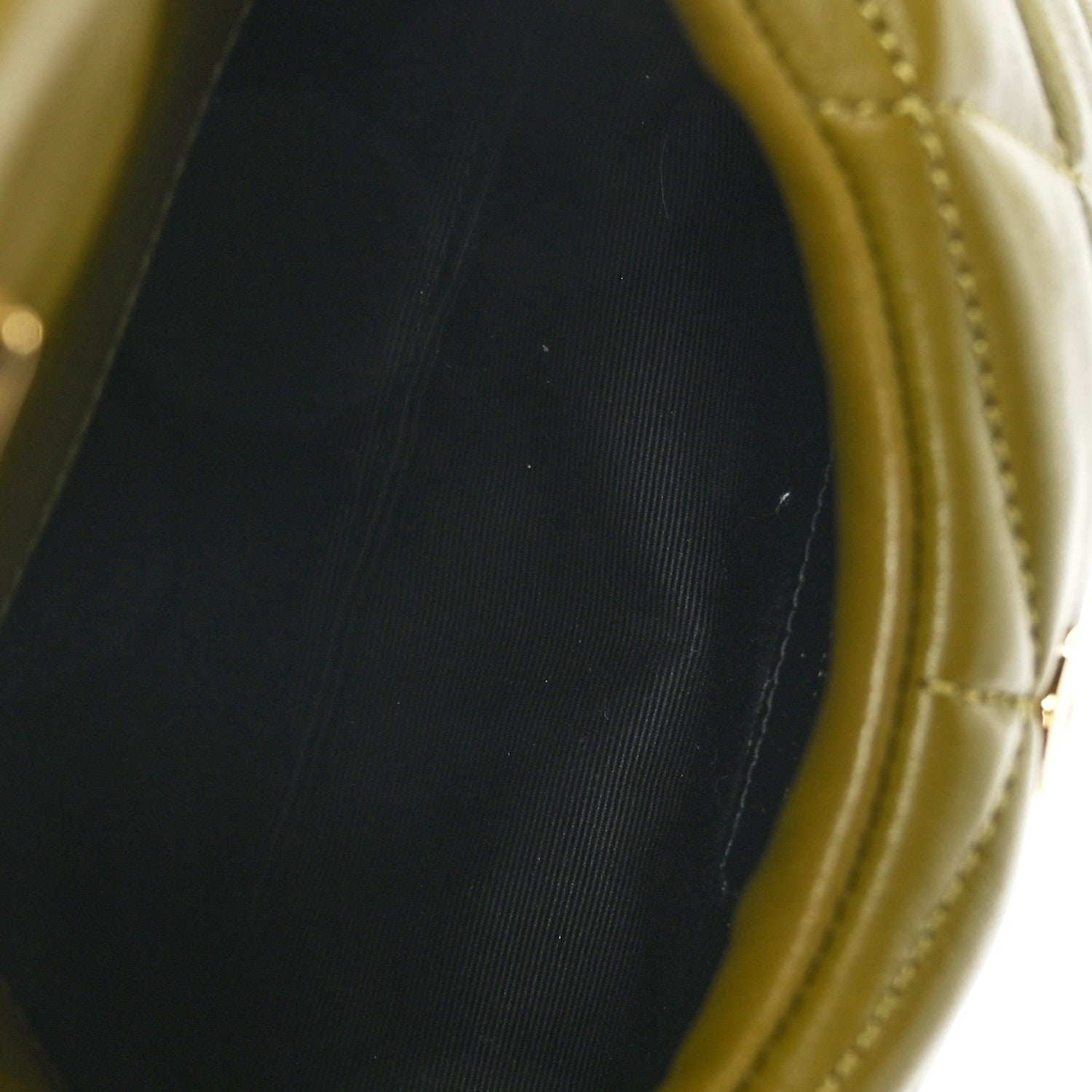 Saint Laurent Lambskin Monogram Loulou Puffer Pouch Clutch Olive 5 of 12