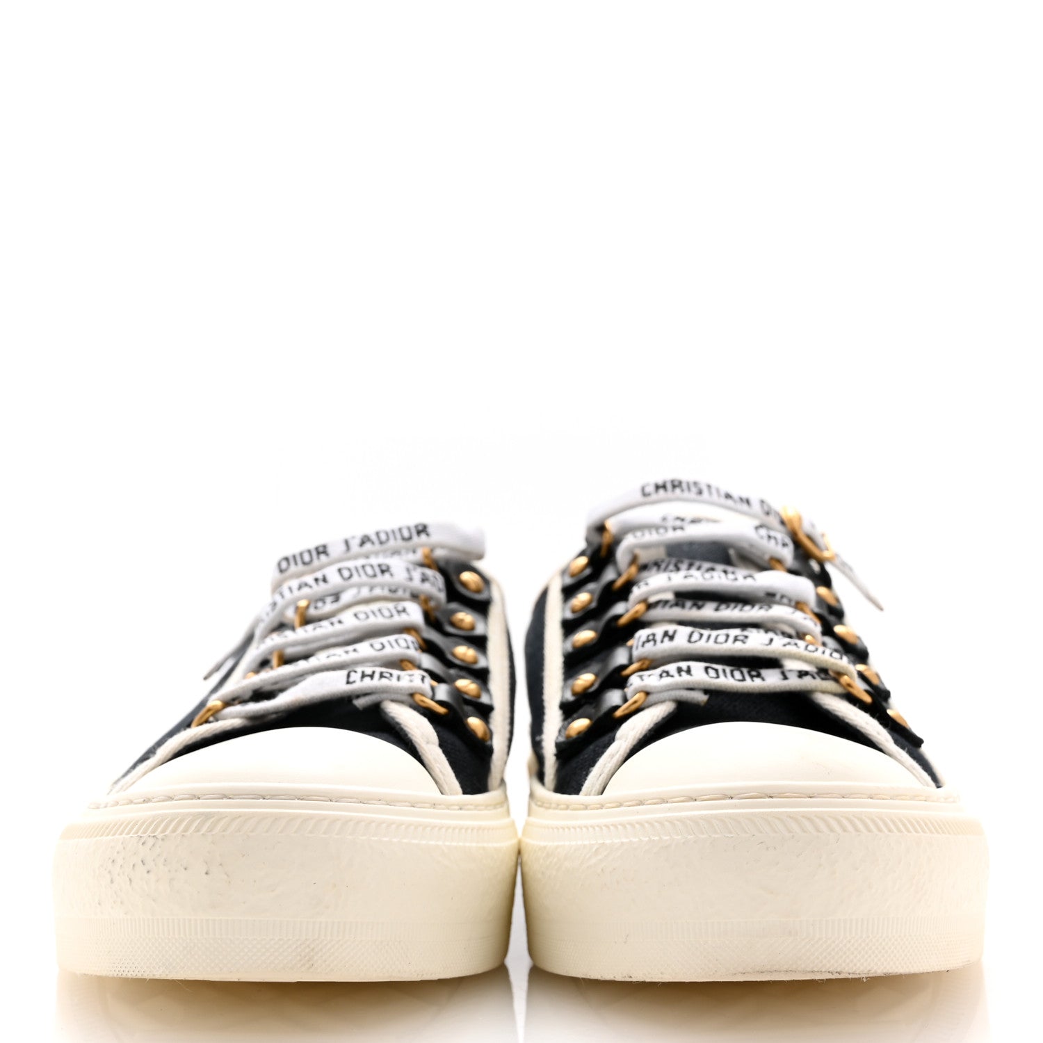 Christian Dior Canvas Walk'N'Dior Low Top Sneakers 36 Black 3 of 13