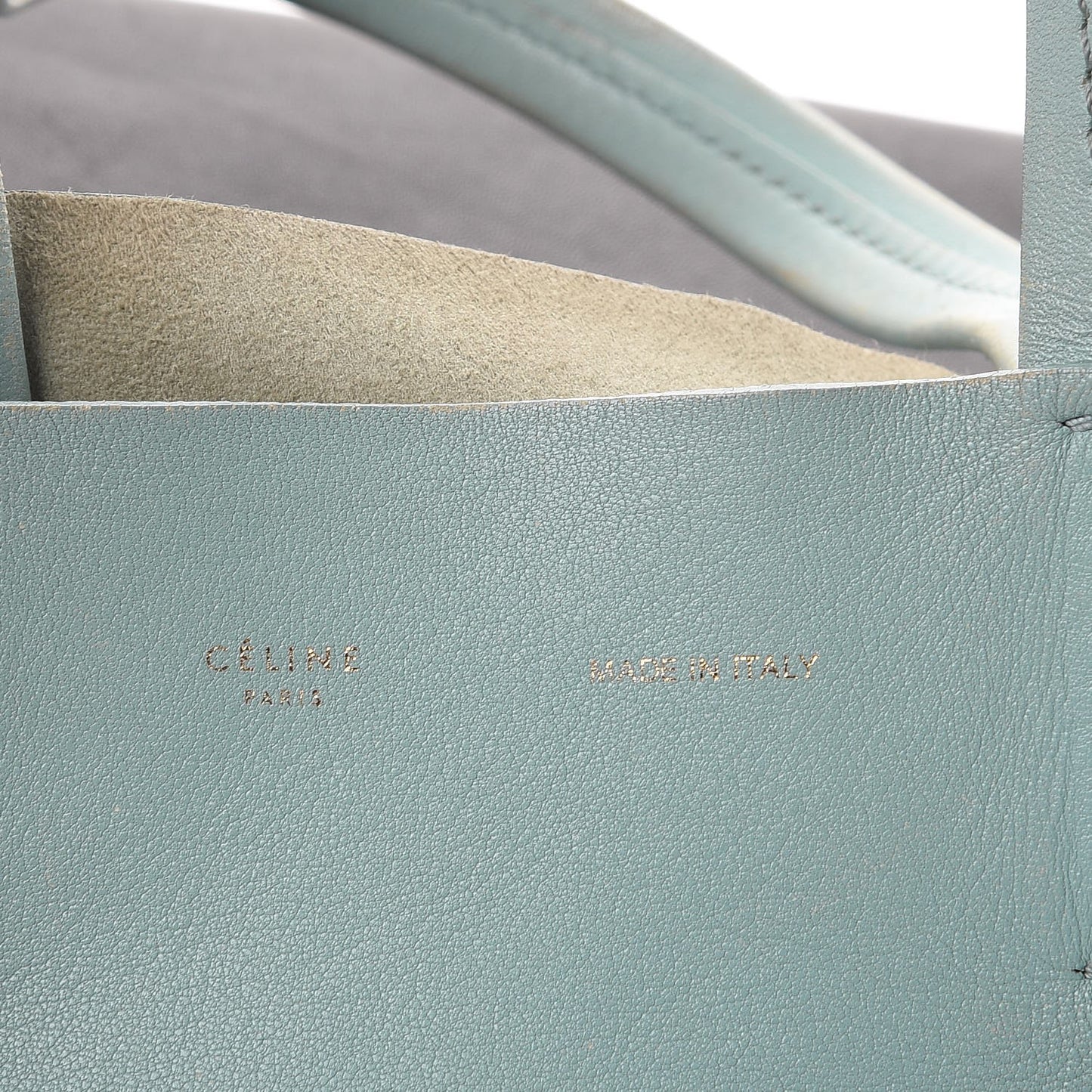 Lambskin Vertical Bi-Cabas Blue Black