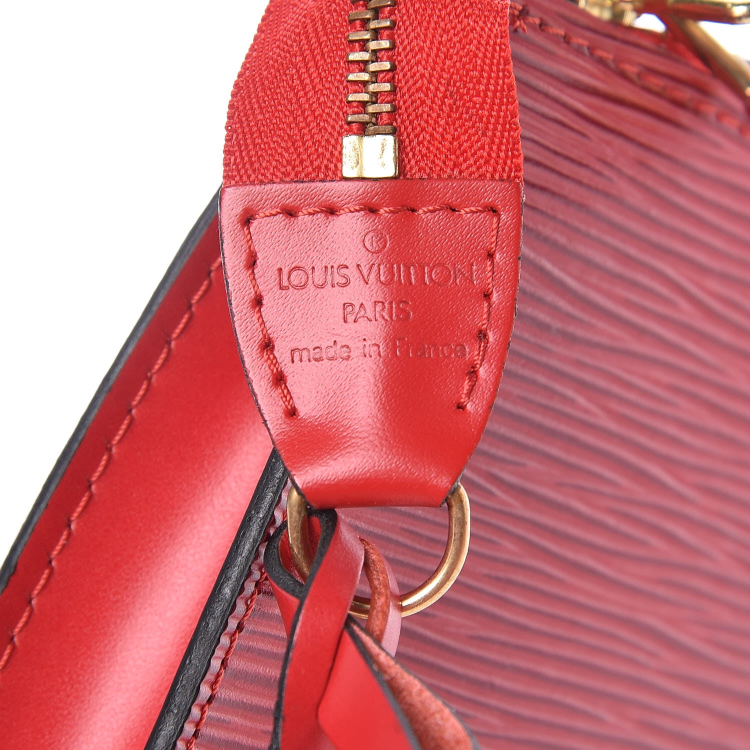 Louis Vuitton Epi Pochette Accessories 21 Castillan Red 7 of 10