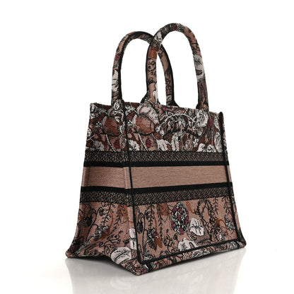 Christian Dior Canvas Embroidered Small Jardin Magique Book Tote Power Pink 3 of 9