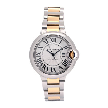 Cartier Stainless Steel 18K Yellow Gold 33mm Ballon Bleu De Cartier Automatic Watch 1 of 5