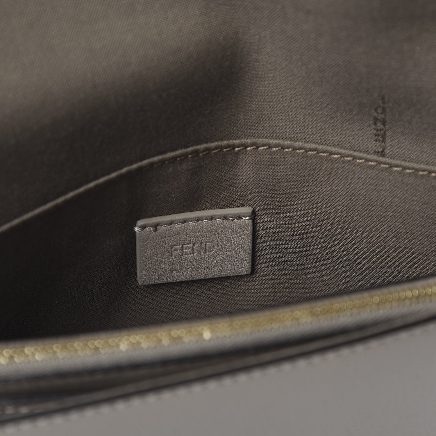 Fendi Vitello Cruise F is Fendi Envelope Wallet on Chain with Pouches Tortora 8 of 10