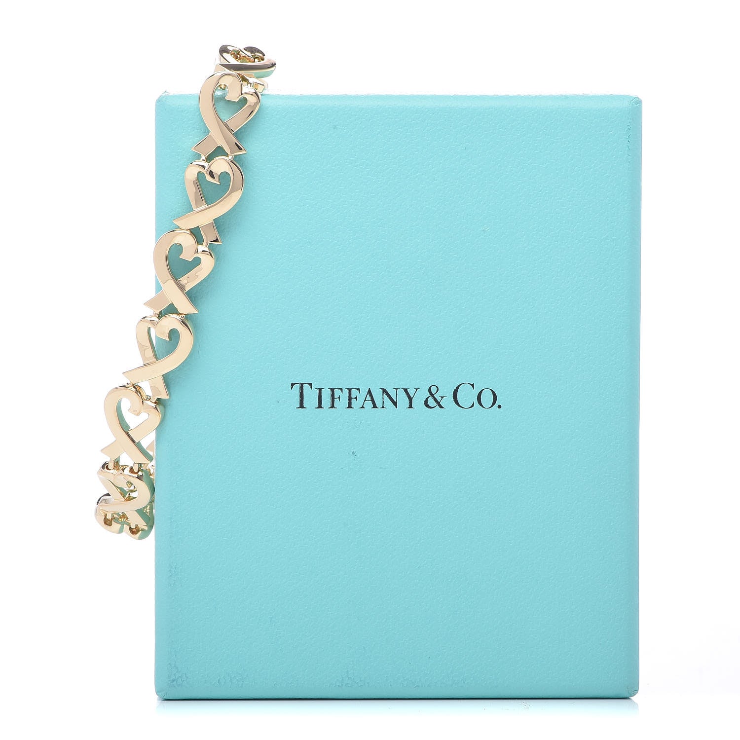 Tiffany 18K Yellow Gold Paloma Picasso Loving Heart Bracelet 6 of 6