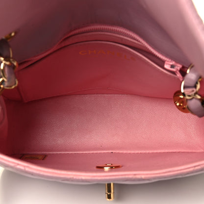 Chanel Lambskin Quilted Mini Square Flap Light Pink 4 of 4