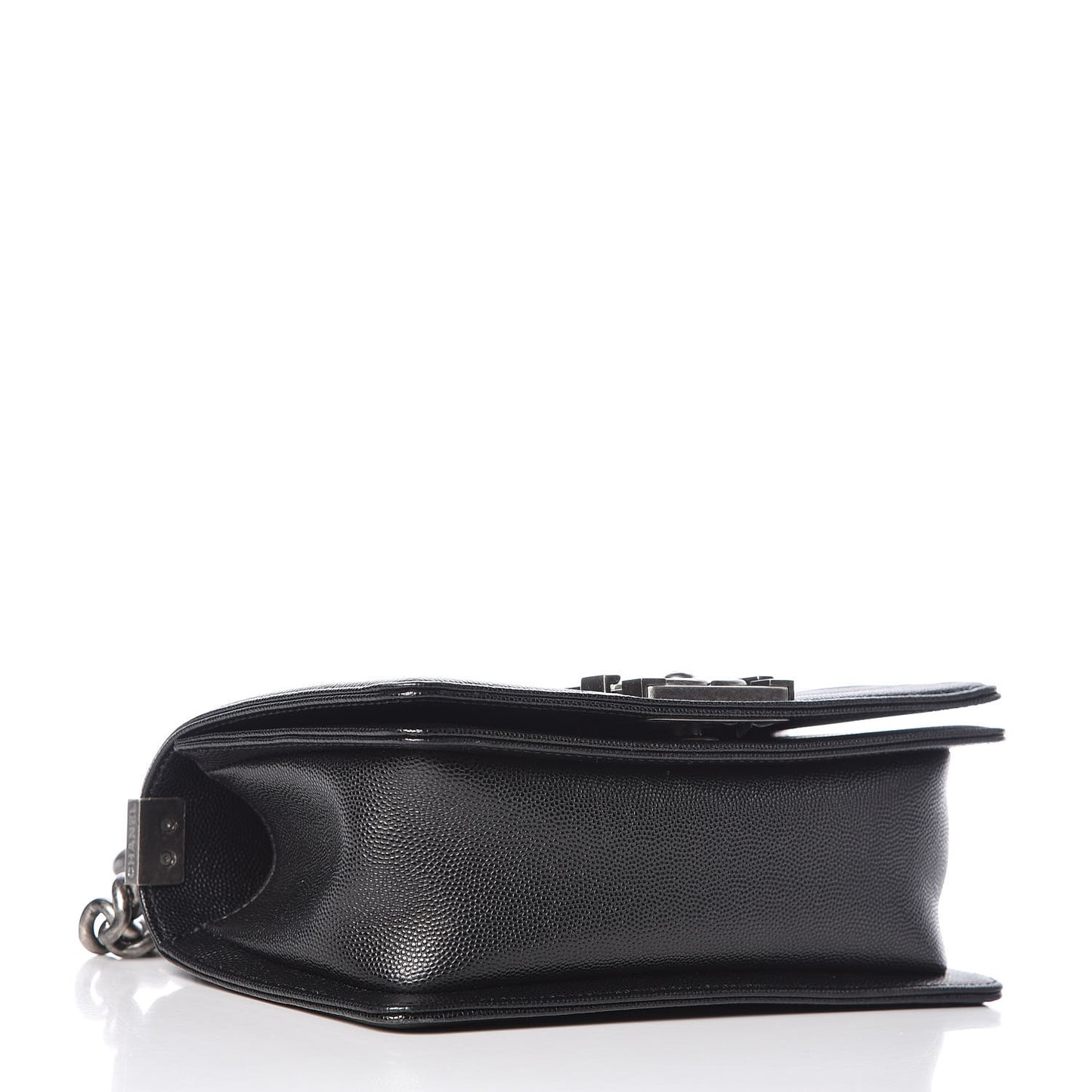 Caviar Quilted Small Boy Flap Black