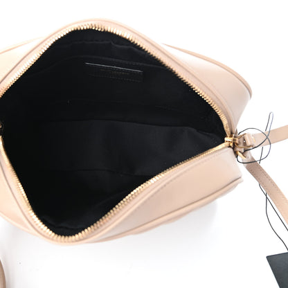 Saint Laurent Calfskin Matelasse Monogram Lou Camera Bag Dark Latte 5 of 9