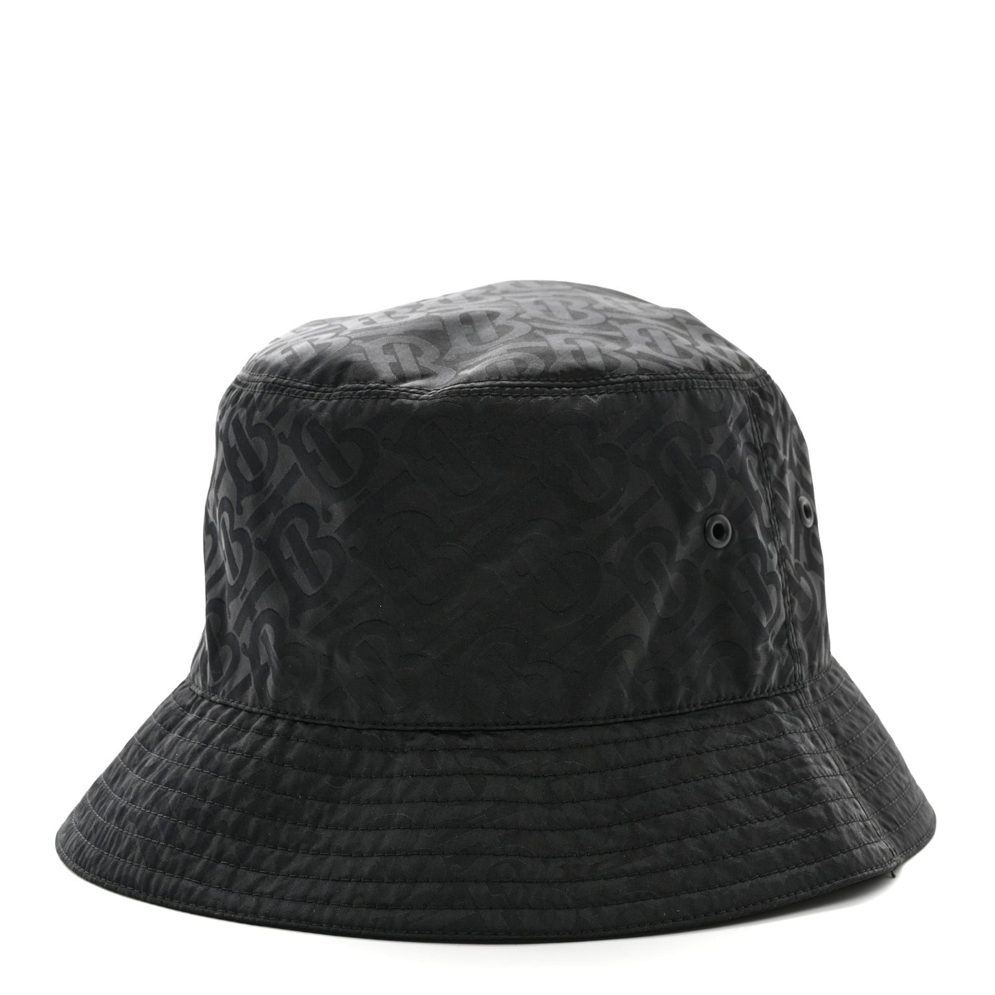 Nylon Jacquard TB Monogram Bucket Hat XL Black