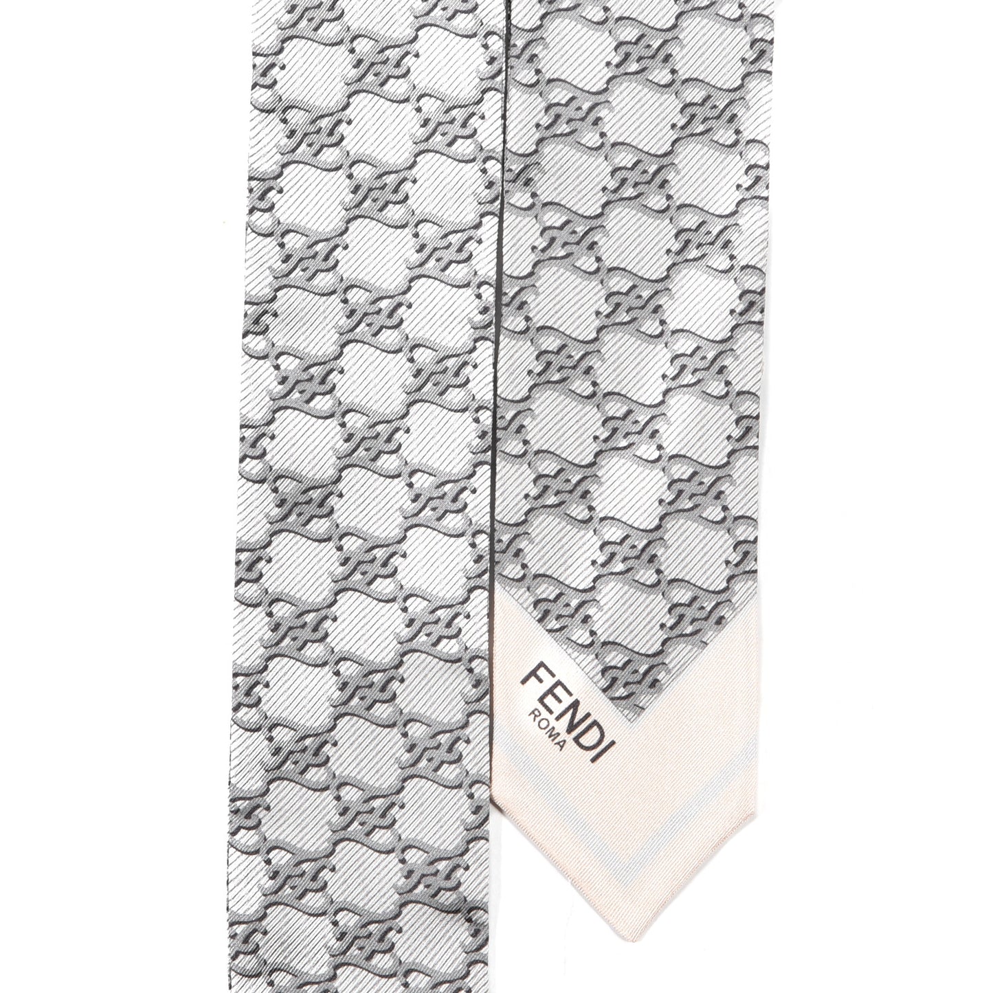 Silk FF Karligraphy Wrappy Bandeau Grey