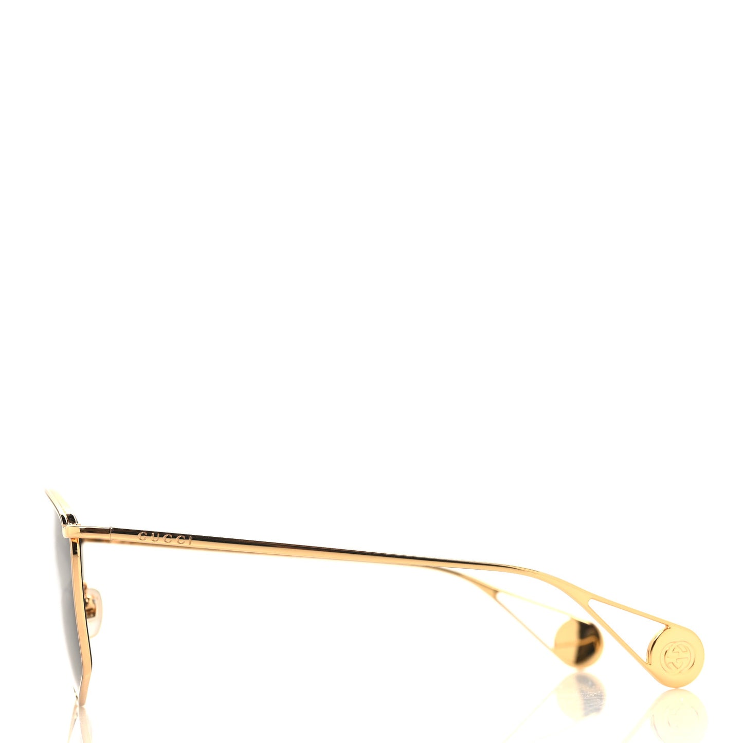 Square Frame GG0437SA Sunglasses Gold