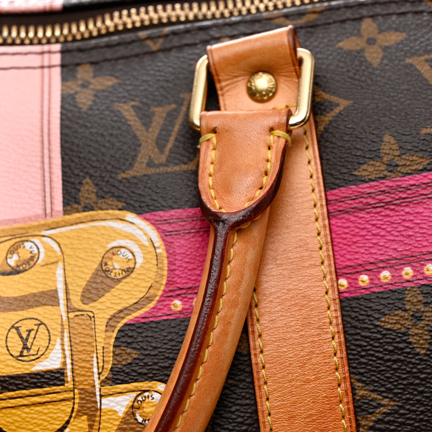 Louis Vuitton Monogram Summer Trunks Keepall Bandouliere 50 20 of 22