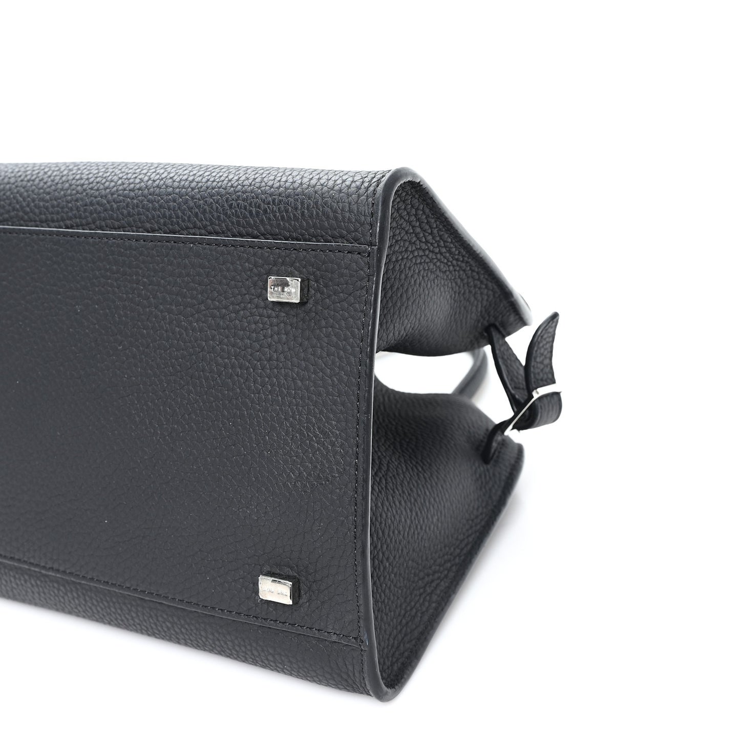 Grained Calfskin Soft Margaux 10 Bag Black