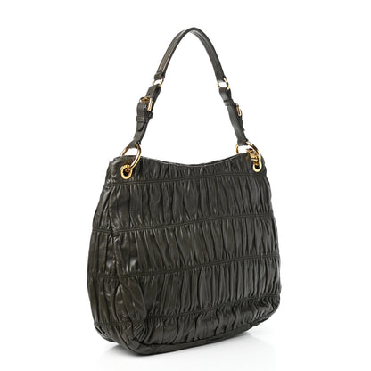 Prada Nappa Gaufre Hobo Militare 3 of 9