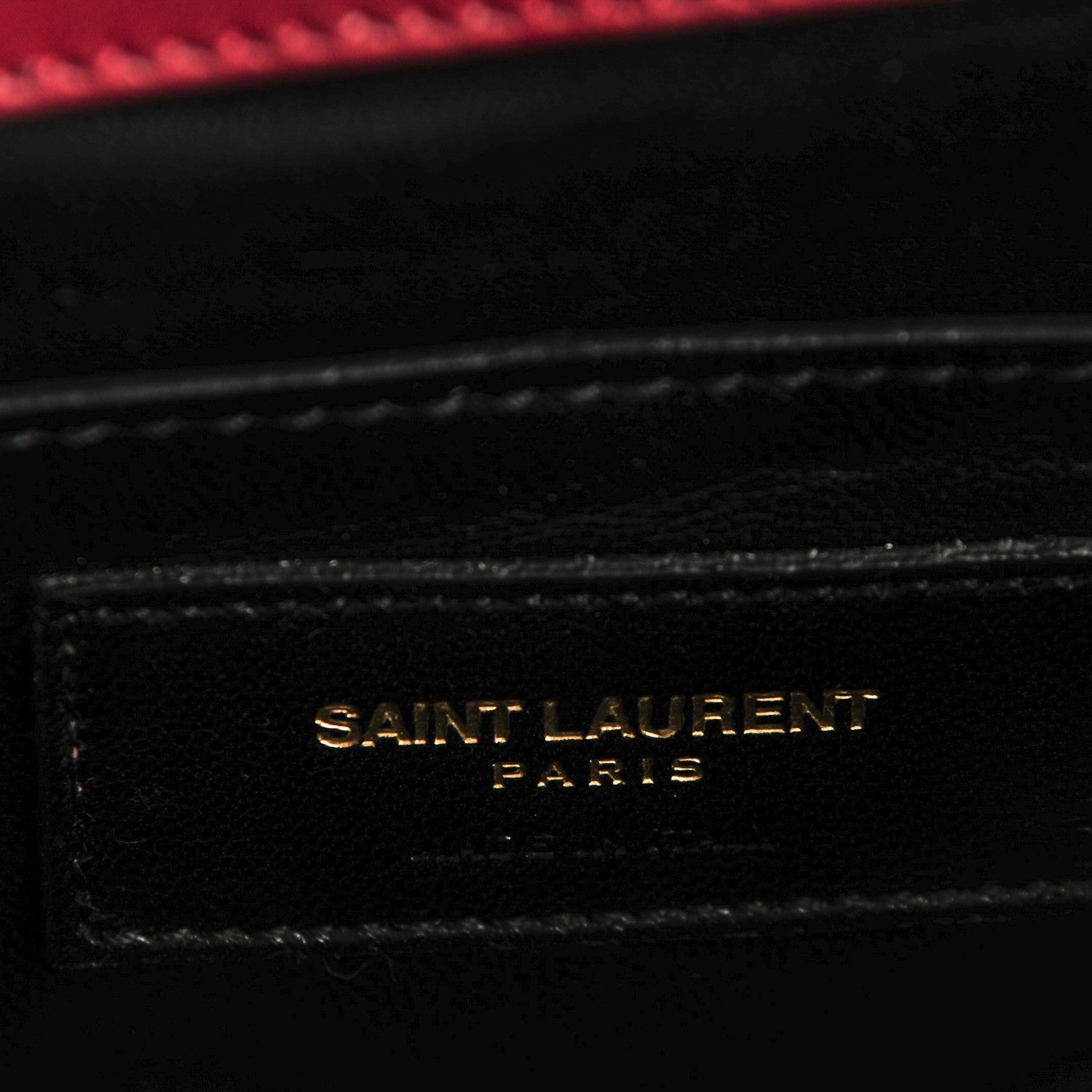 Saint Laurent Lambskin Matelasse Chevron Small Monogram Satchel Oxblood 7 of 9