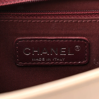 Chanel Glazed Calfskin Quilted New Medium Boy Chained Flap Beige 6 of 15