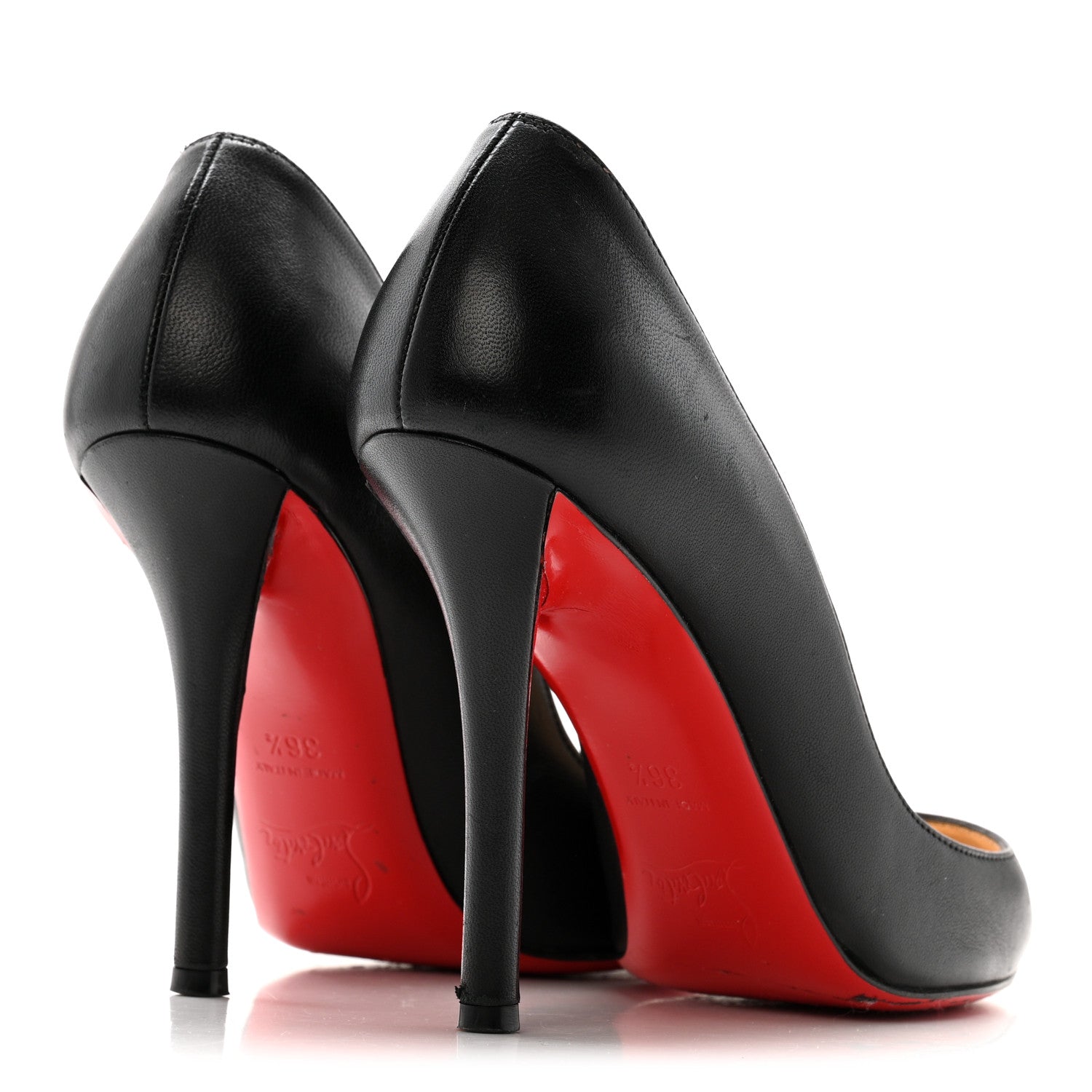 Christian Louboutin Nappa Apostrophy 100 Pumps 36.5 Black 5 of 12