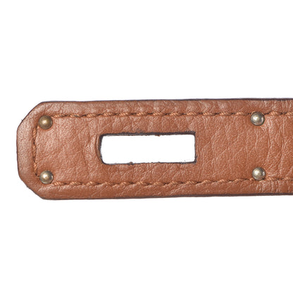 Hermes Taurillon Clemence Arlequin Birkin 35 Orange Sanguine Gold Bleu Lin Bleu Hydra Etain 20 of 35