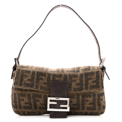Fendi Wool Zucca Baguette Tobacco 1 of 9