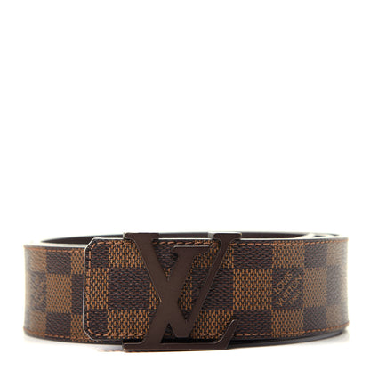 Louis Vuitton Damier Ebene 40mm LV Initiales Belt 85 34 1 of 8
