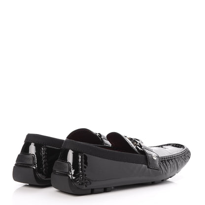 Louis Vuitton Patent Mens Monte Carlo Loafers 10 Black 4 of 13