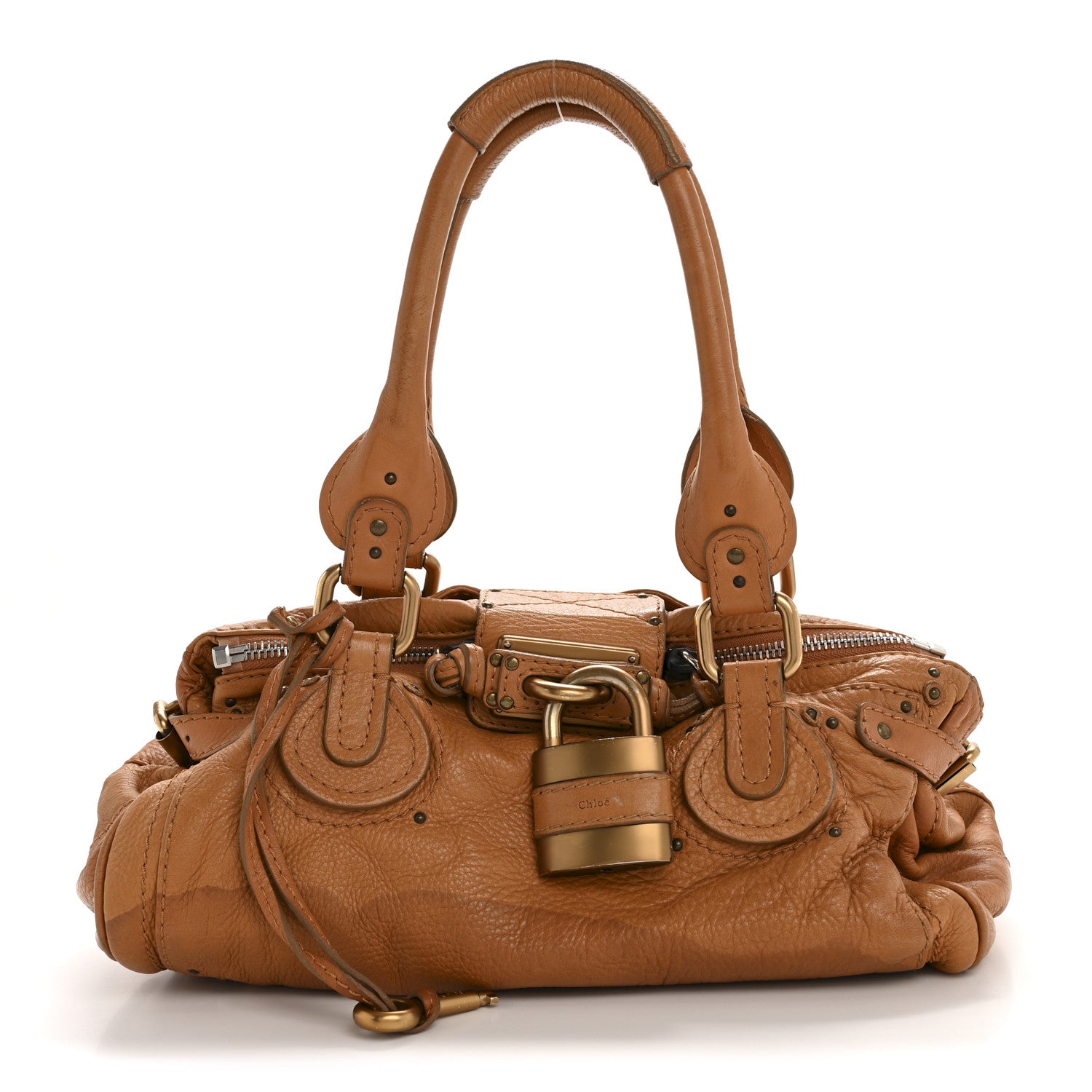 Chloe Calfskin Medium Paddington Satchel Tan 1 of 15