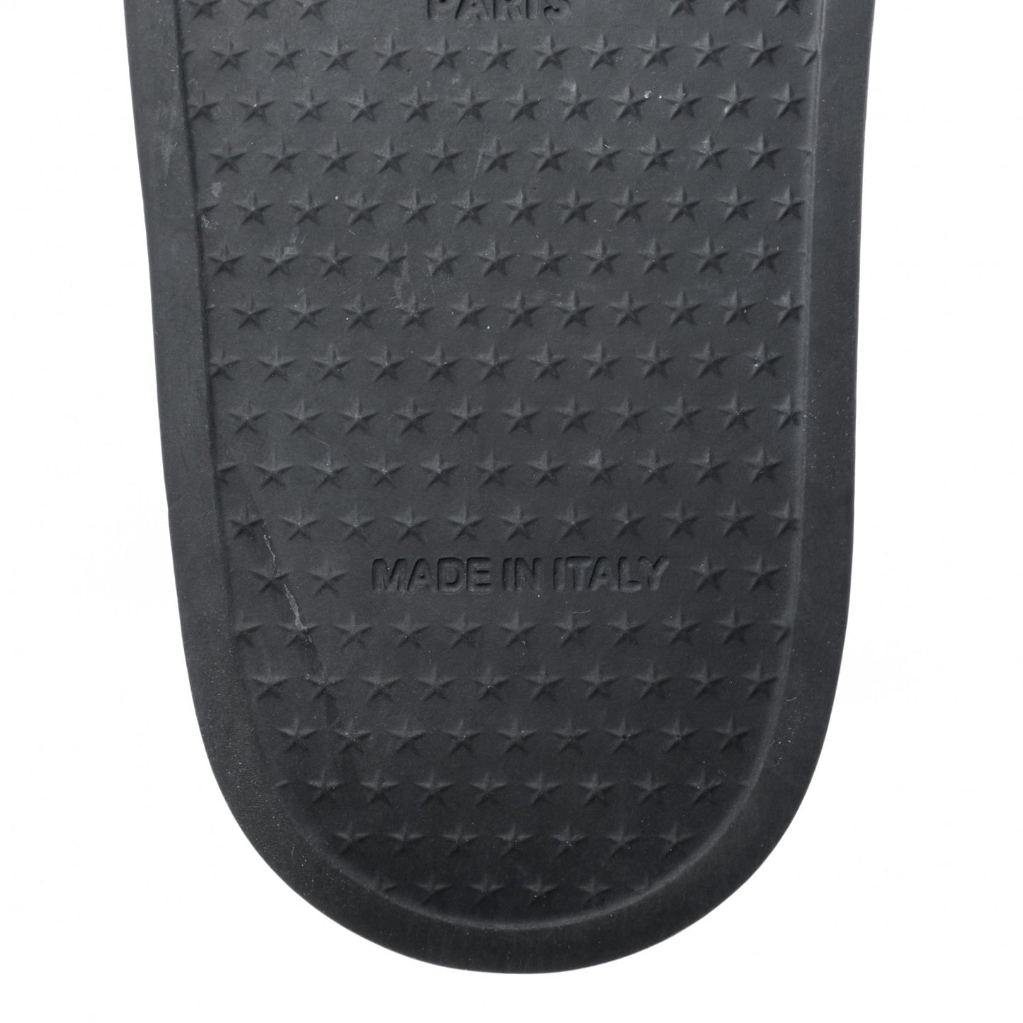 Rubber Logo Pool Slide Sandals 37 Black