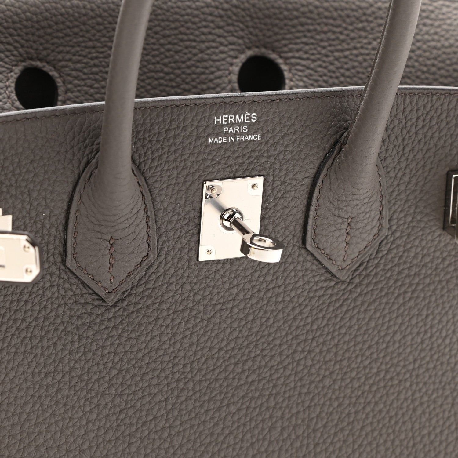 Hermes Togo Birkin 25 Etain 6 of 10
