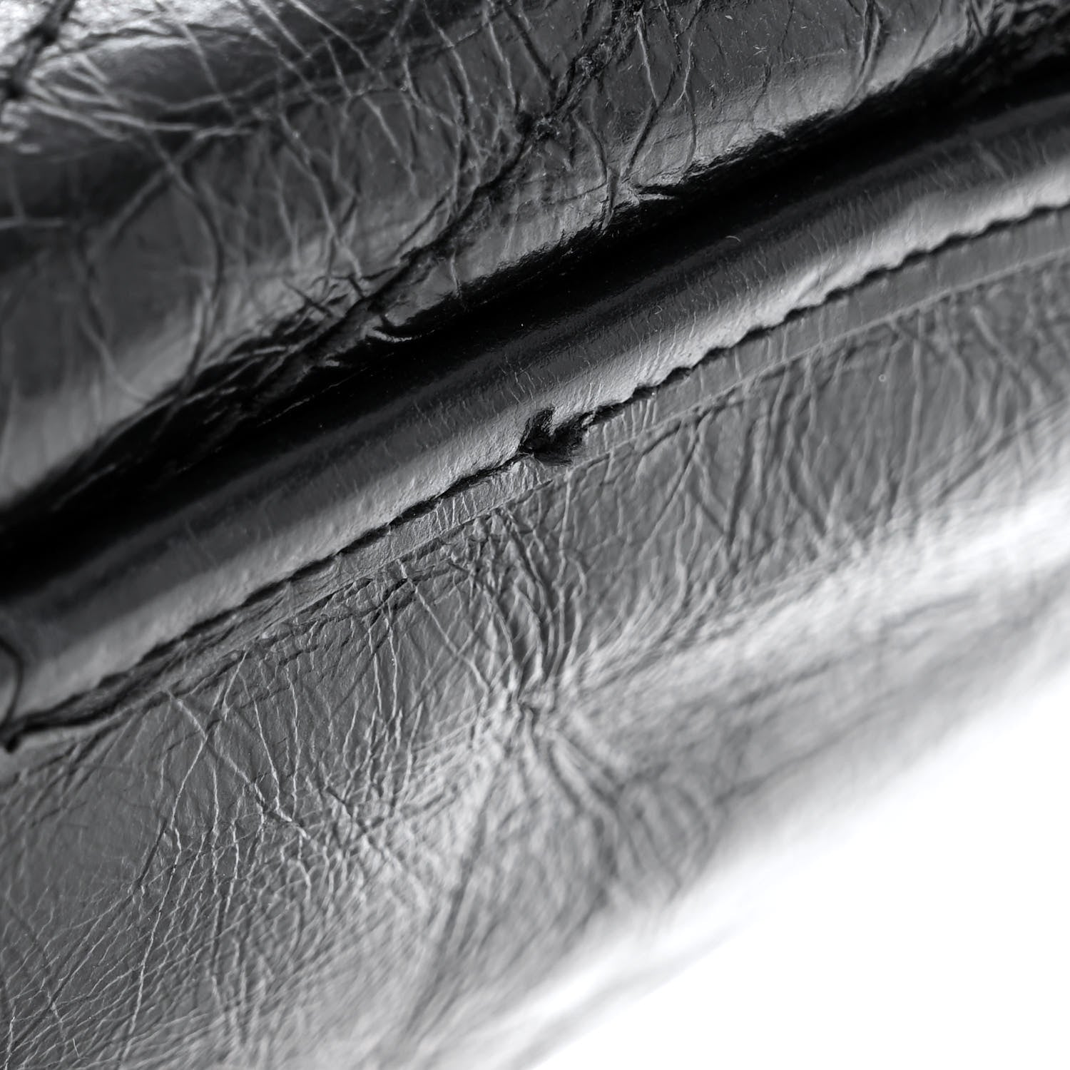 Saint Laurent Crinkled Calfskin Matelasse Monogram Medium Niki Chain Satchel Black 12 of 13