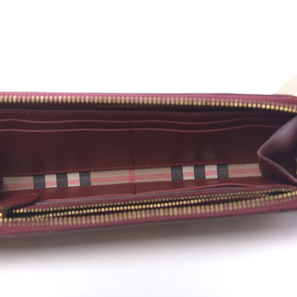 Burberry Vintage Check Elmore Zip Around Wallet Crimson 5 of 8